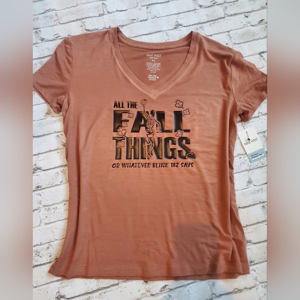 Fall Things Shirt Size XS NWT